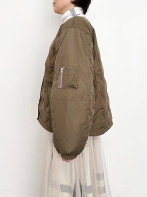 ジグザグキルティングダウンブルゾン