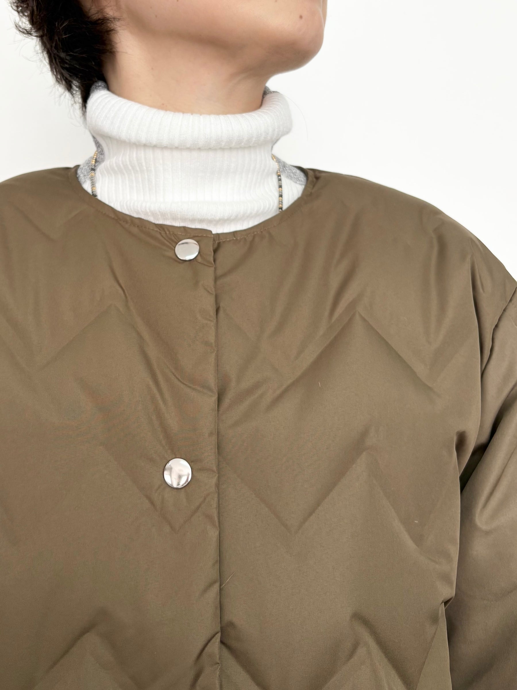 ジグザグキルティングダウンブルゾン