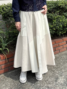 エコレザー＆バイヤスハギスカート
