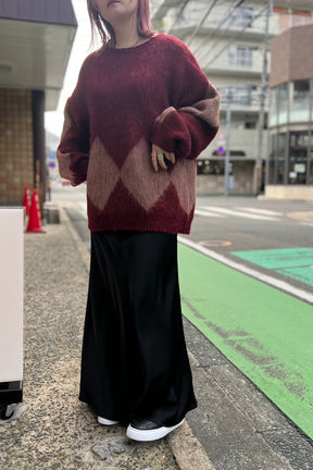 CHIGNON (シニヨン) アーガイル毛がきニット 9735-331dp シャギー
