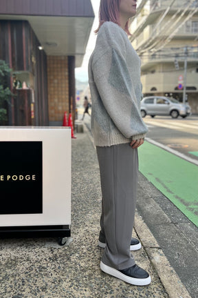 アーガイル毛がきニット