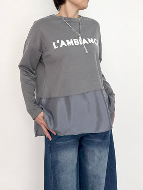 サテンドッキング ロゴカットソー