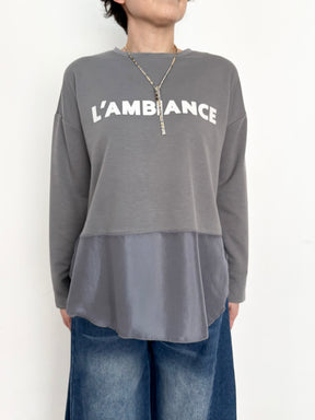 サテンドッキング ロゴカットソー