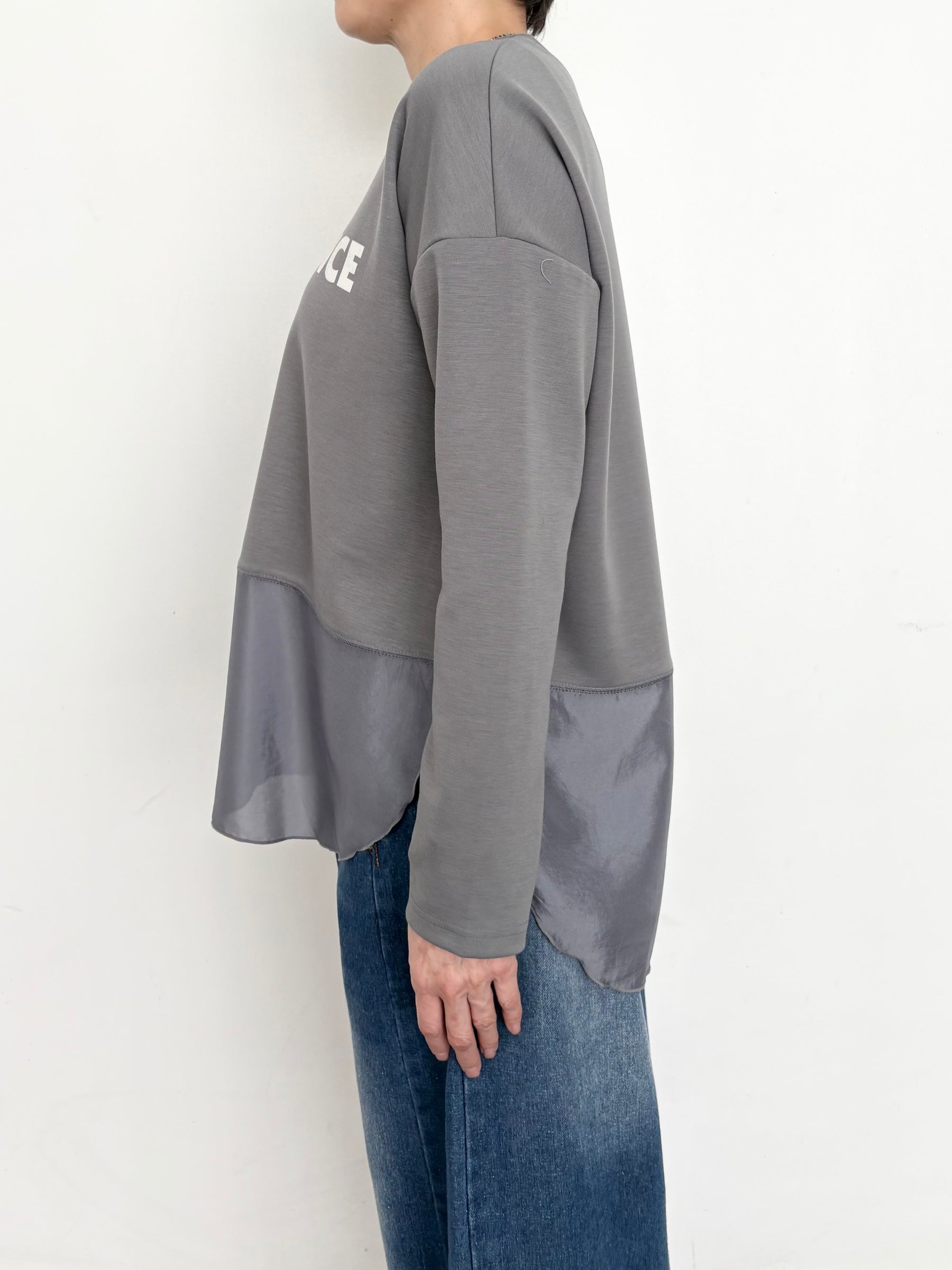 サテンドッキング ロゴカットソー