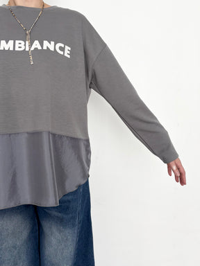 サテンドッキング ロゴカットソー