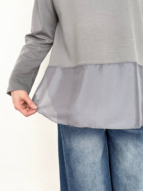 サテンドッキング ロゴカットソー