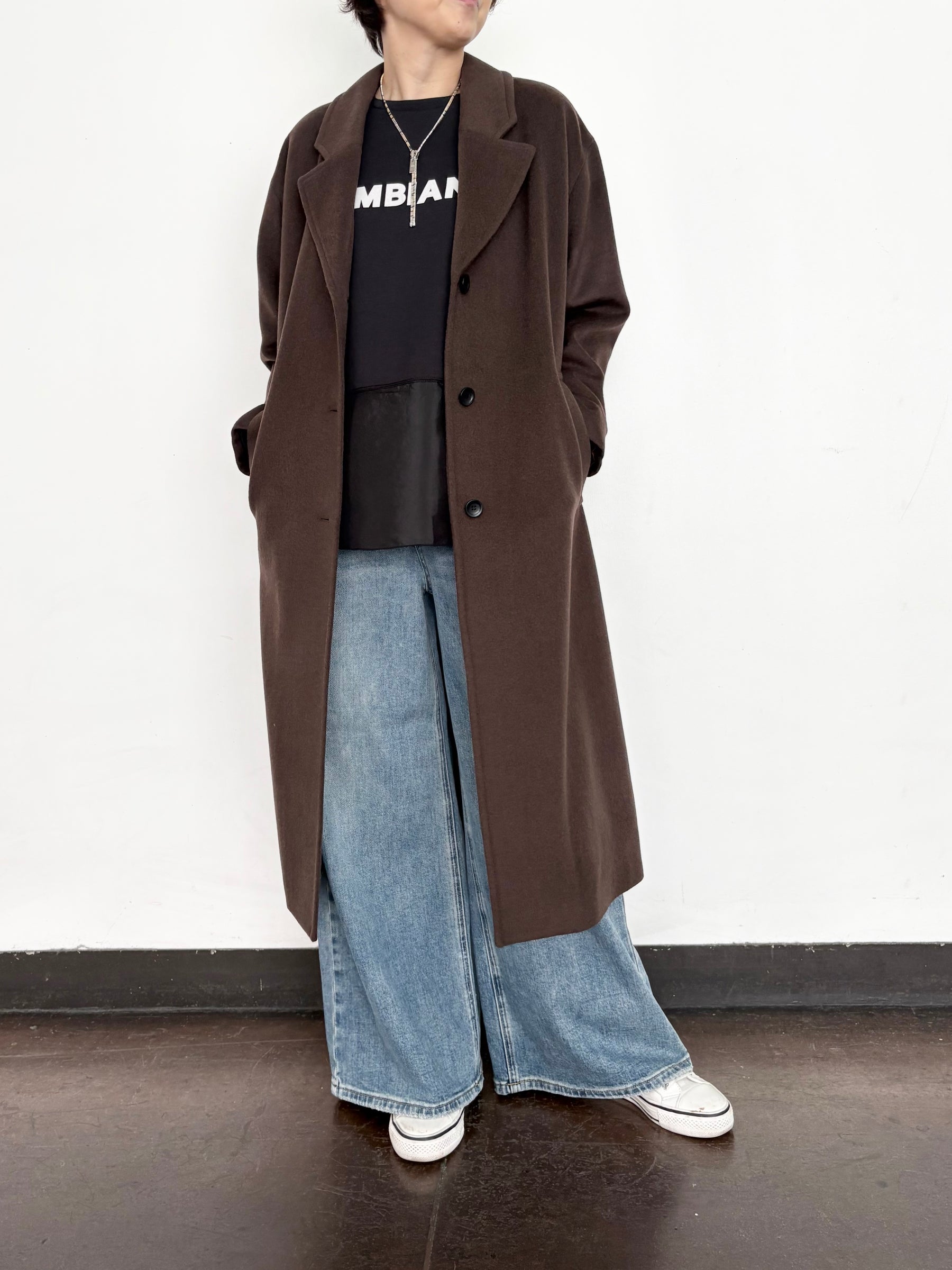 サテンドッキング ロゴカットソー