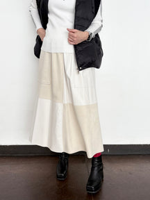 エコレザー＆スウェードハギスカート