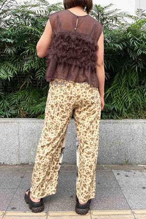 CHIGNON (シニヨン) パターンミックスパンツ 3152-200MK　オフシロ