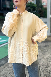 CHIGNON (シニヨン) カットジャガード切替ブラウス 1235-265kk