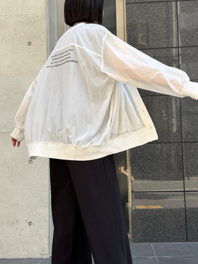 バックロゴカーディガン.