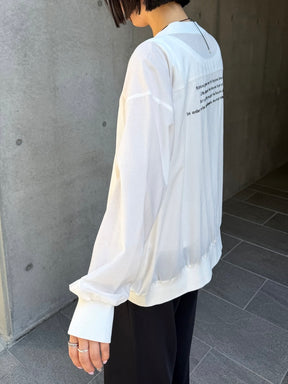 バックロゴカーディガン.