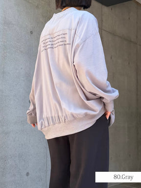 バックロゴカーディガン.