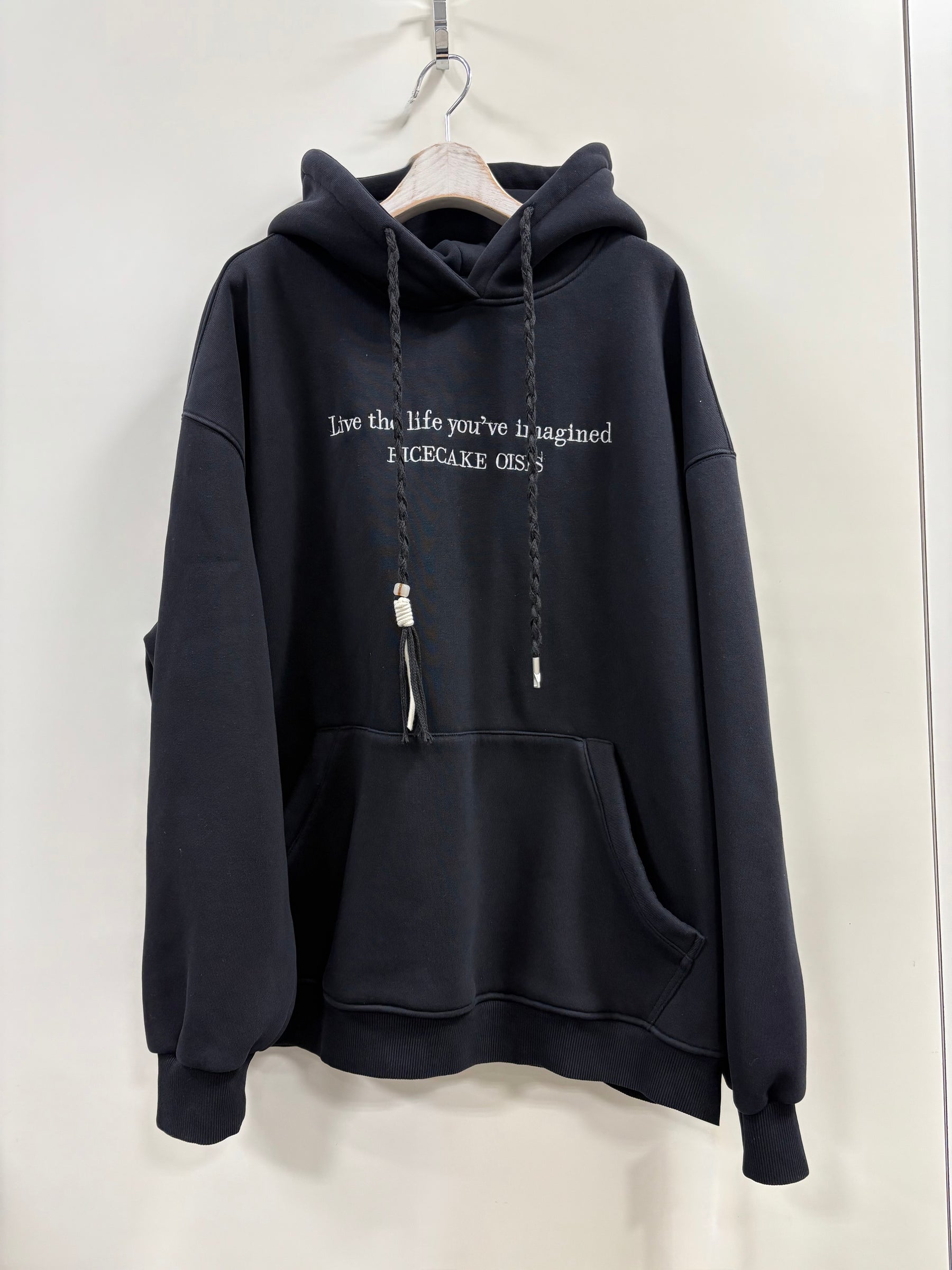 テキストロゴ裏起毛パーカー