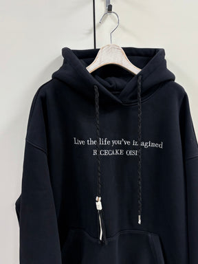 テキストロゴ裏起毛パーカー