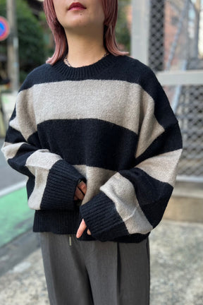 CHIGNON (シニヨン)  ボーダーショートニット 9235-345la レディース　トレンド