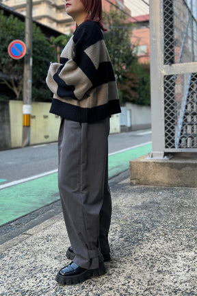 CHIGNON (シニヨン)  ボーダーショートニット 9235-345la レディース　トレンド