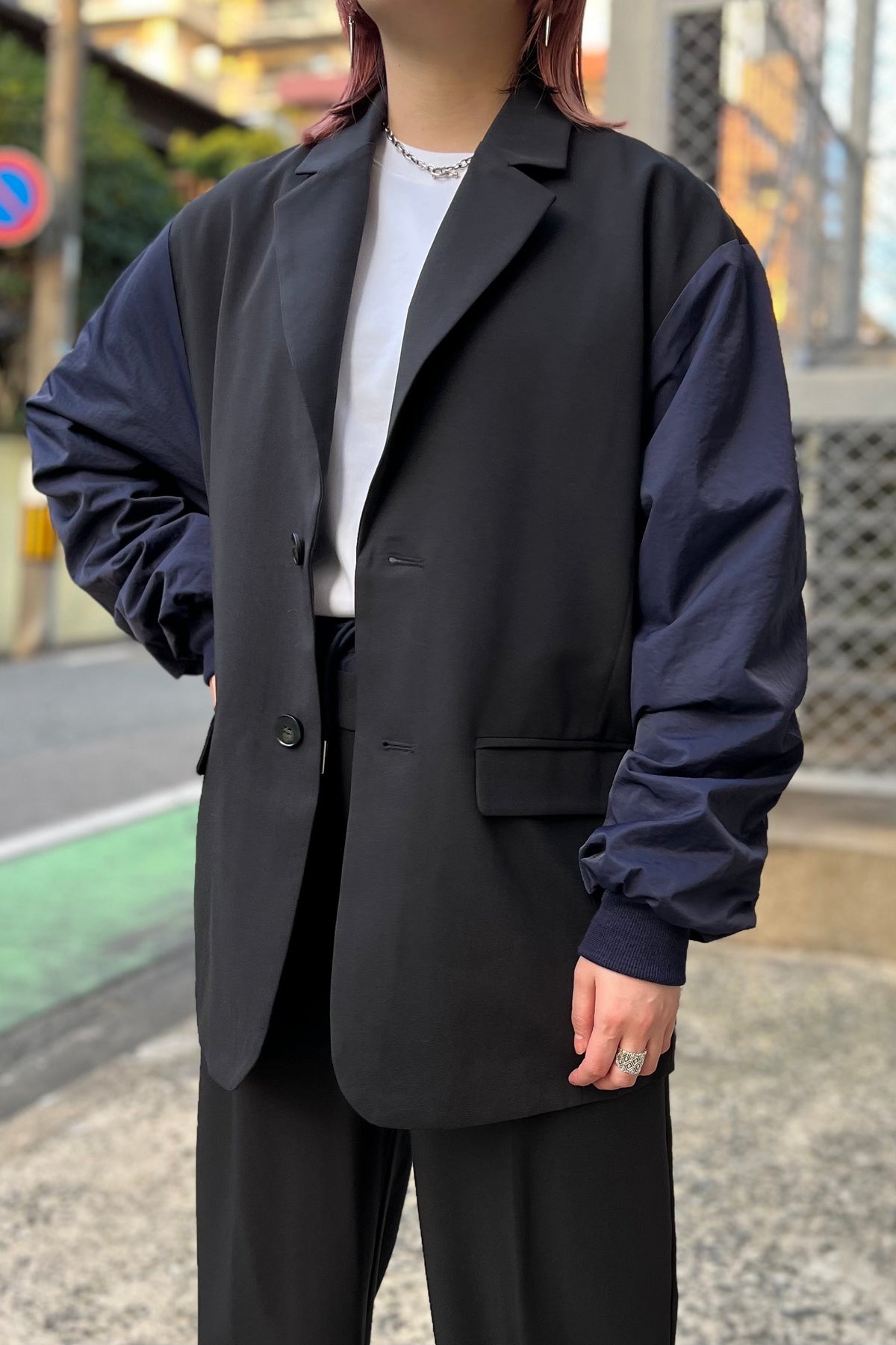  レディース　カジュアル ネイビー　ジャケット 大人