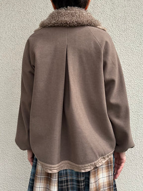 M /ミックスフェイクファードッキングブルゾン