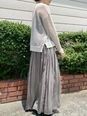ギャザーワイドパンツ
