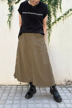 サイドジップバイカラースカート