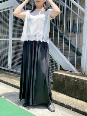 ギャザーワイドパンツ