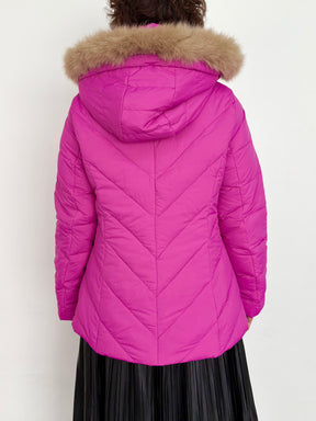 総柄ダウンジャケット