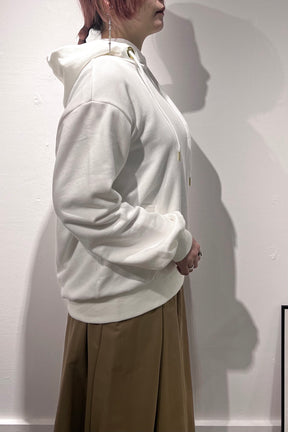 アシメファースリーブフーディー