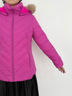 総柄ダウンジャケット