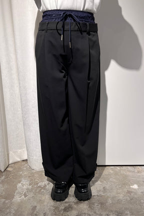 レディース　モード　ワイドパンツ パラシュートパンツ グレー