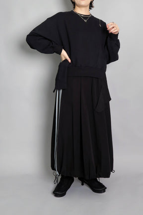TC裏毛アシンメトリーポケット付きトップス