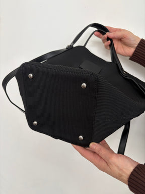 ベルトデザインリブハンドバッグ