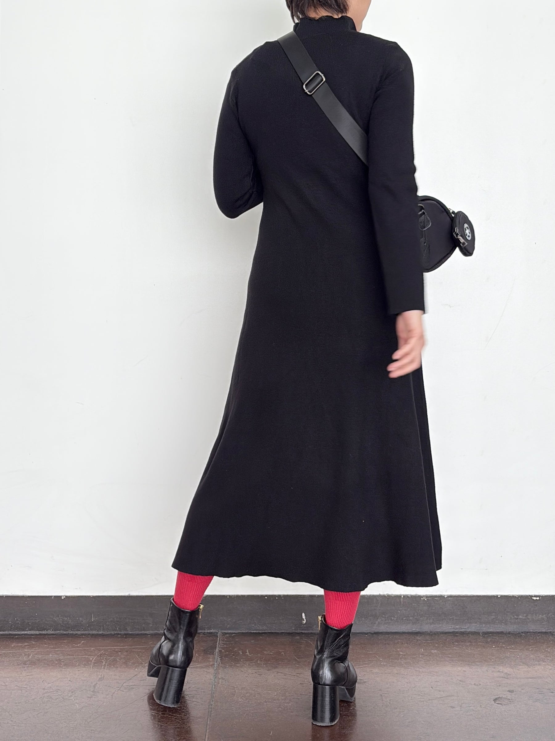 PaulineBleu (ポリーヌブロー)ハイネックリブニットワンピース 57495