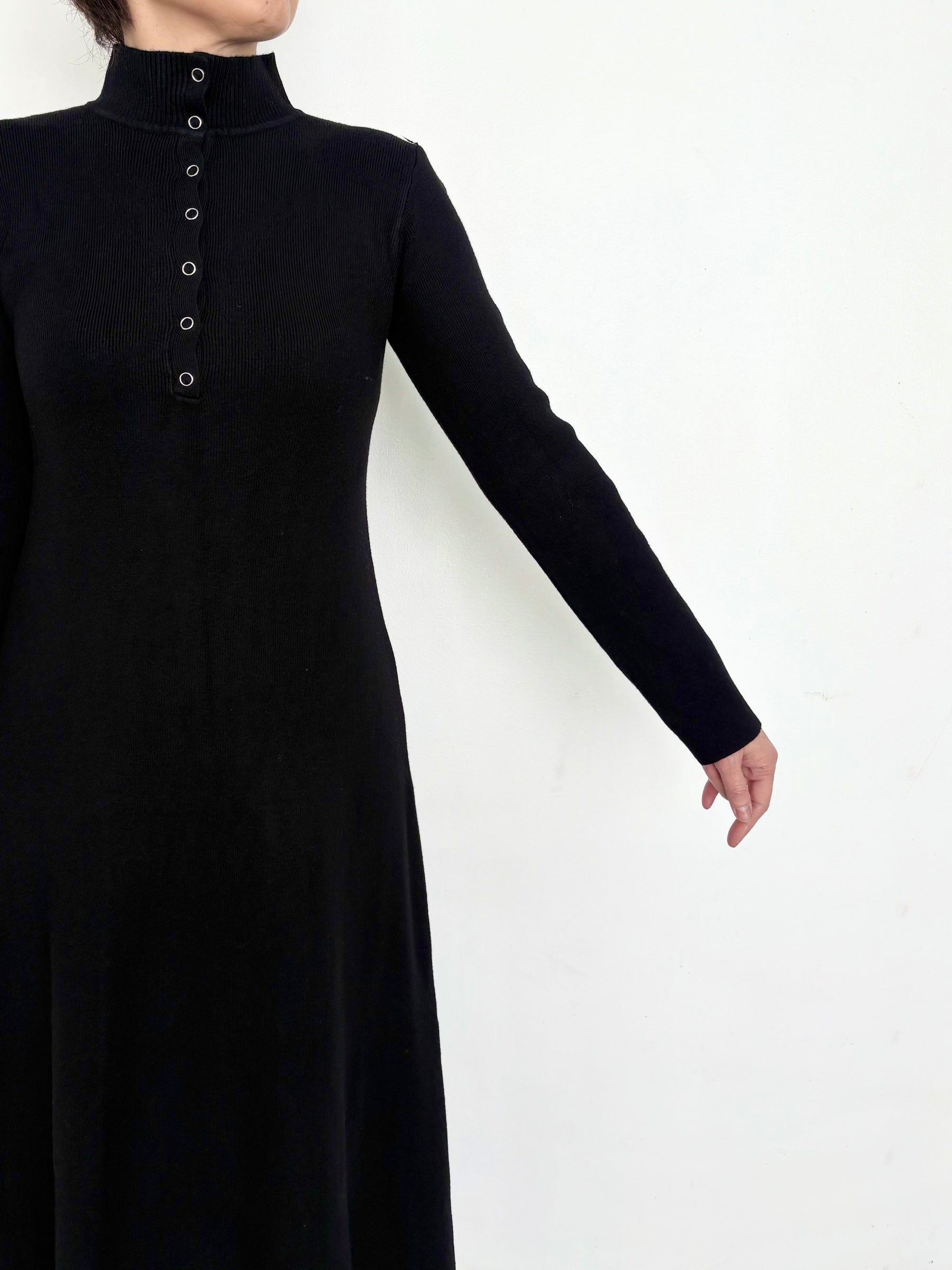 PaulineBleu (ポリーヌブロー)ハイネックリブニットワンピース 57495