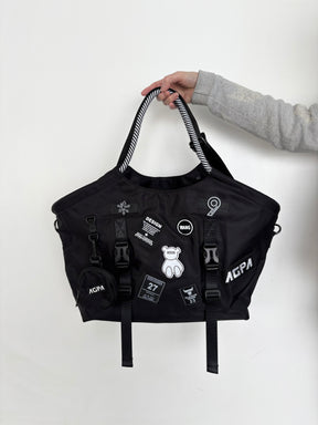 ランダムロゴ2WAYナイロントートバッグ