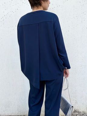 CBアシメパールブラウス