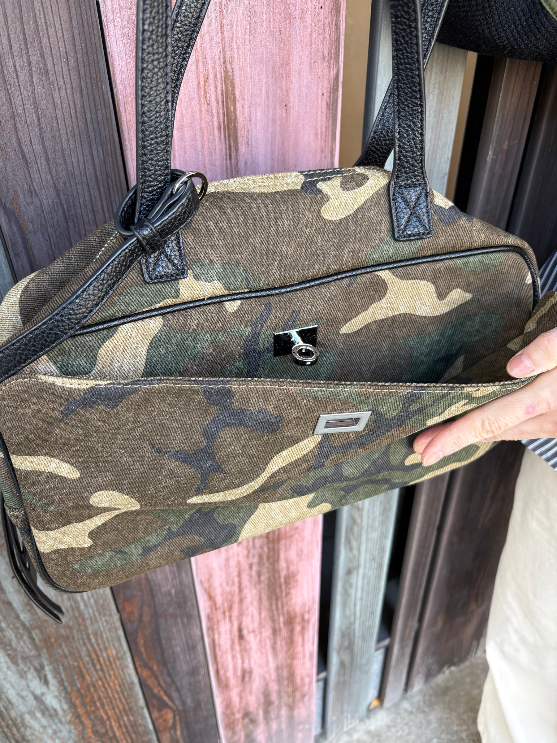 カモフラージュミニボストンバッグ