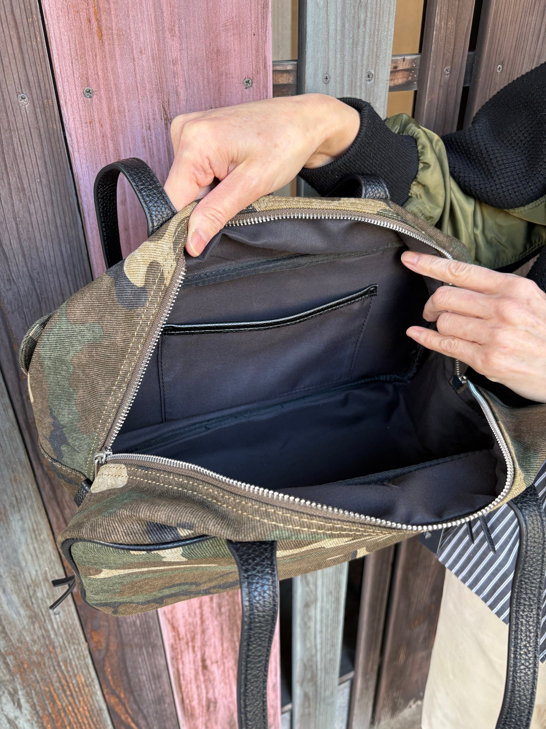 カモフラージュミニボストンバッグ