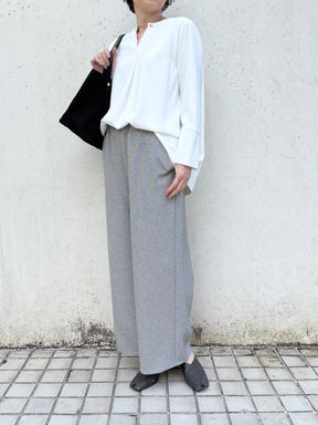 CBアシメパールブラウス