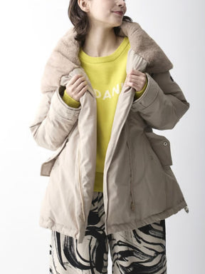 エコファーカラーダウンジャケット