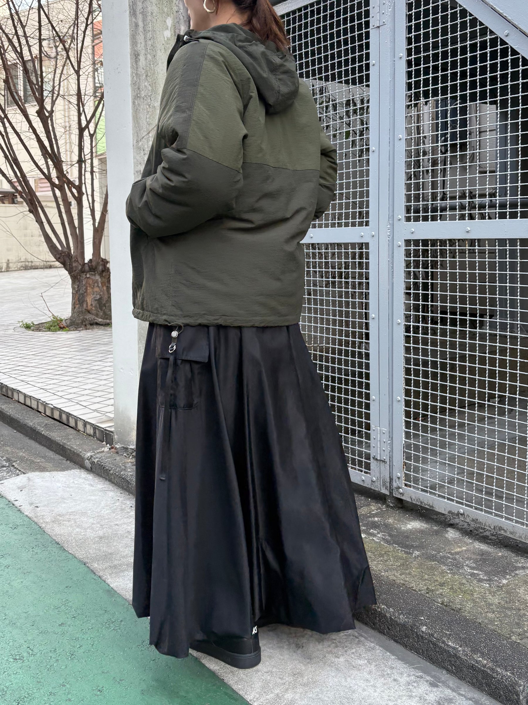 ツートン中綿ブルゾンジャケット