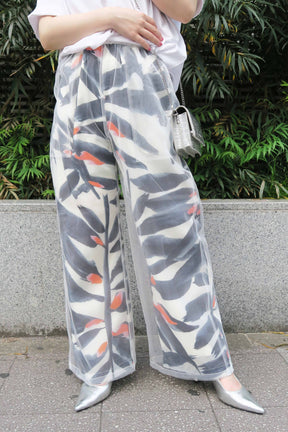 MONiLE (モニーレ)チュールワイドパンツ 700511　ホワイト