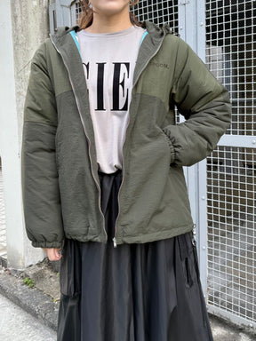 ツートン中綿ブルゾンジャケット