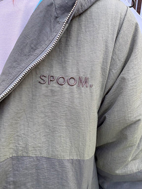 ツートン中綿ブルゾンジャケット