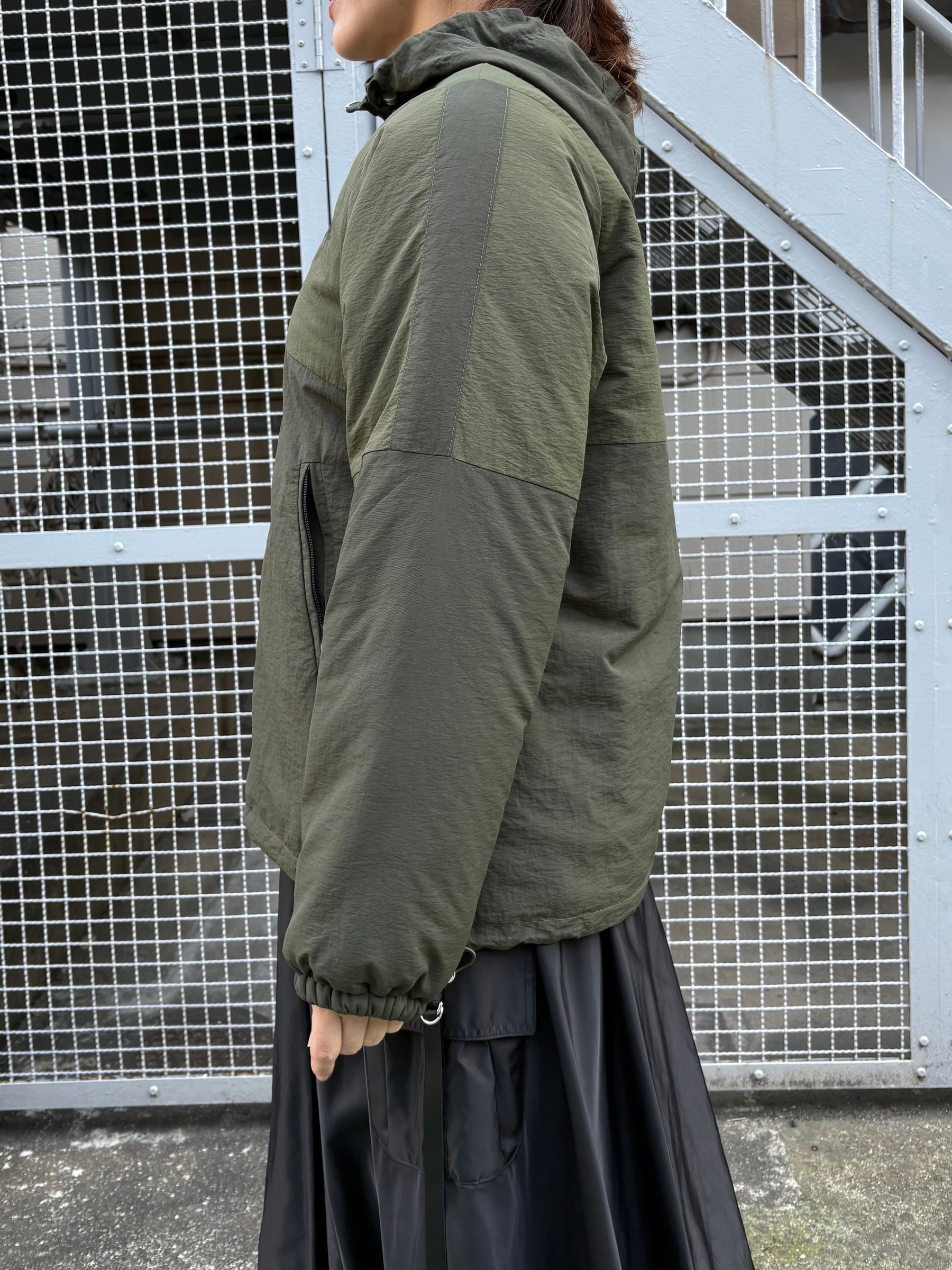 ツートン中綿ブルゾンジャケット