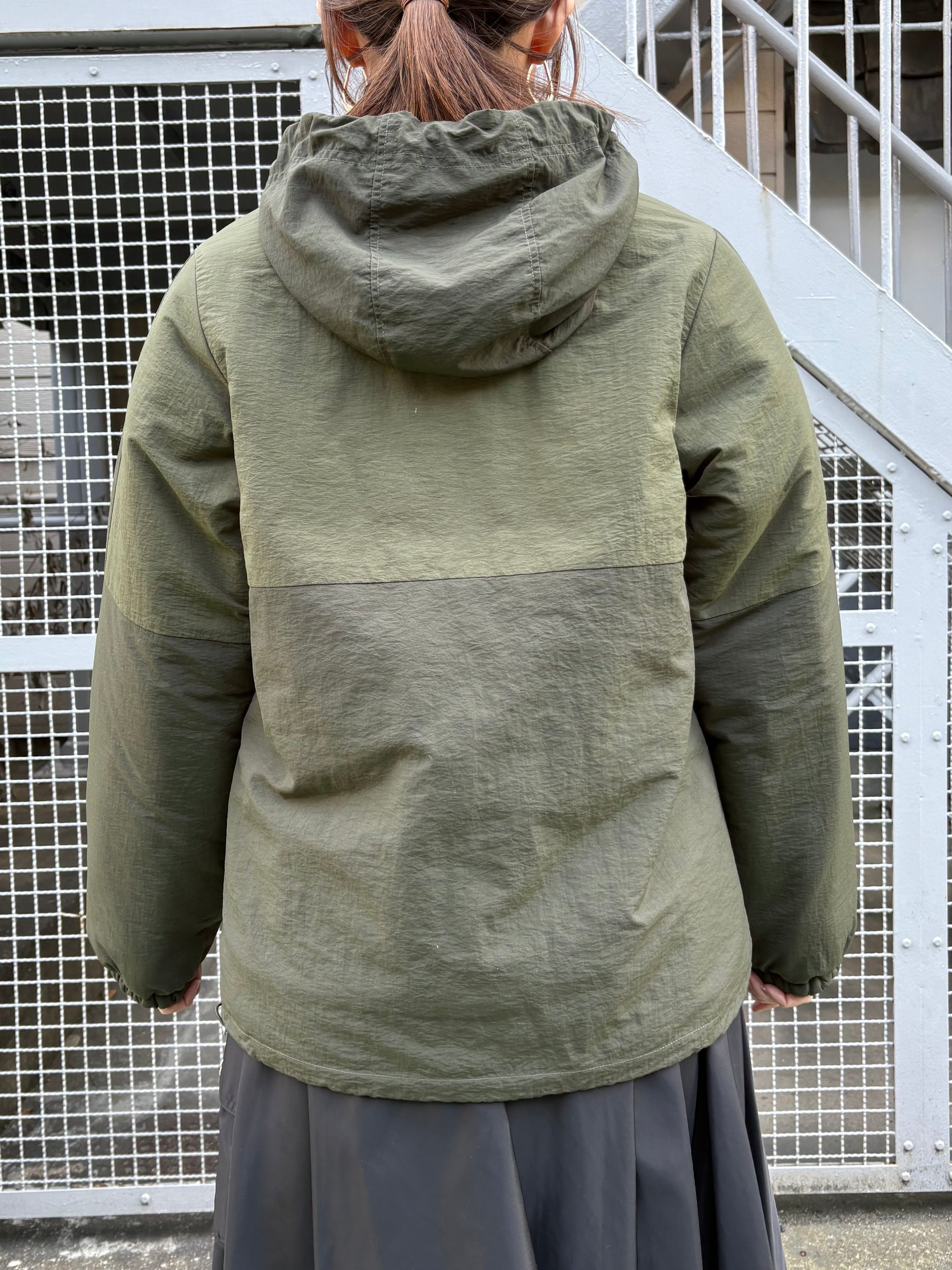 ツートン中綿ブルゾンジャケット