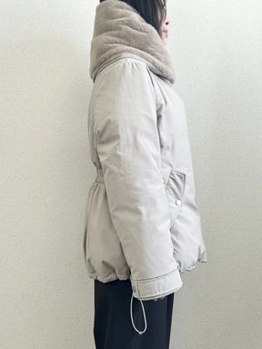 エコファーカラーダウンジャケット