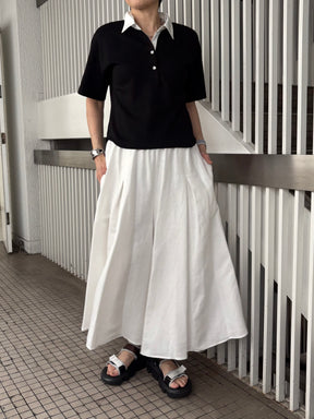 バックロゴカットポロシャツ