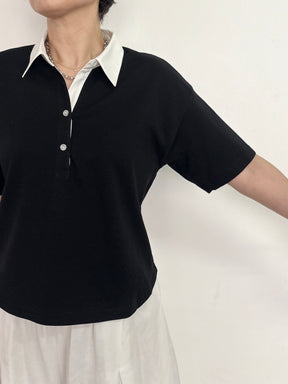 バックロゴカットポロシャツ