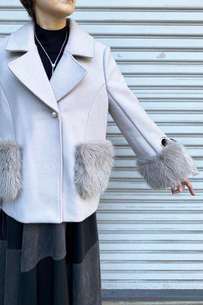 ポケットファーコート